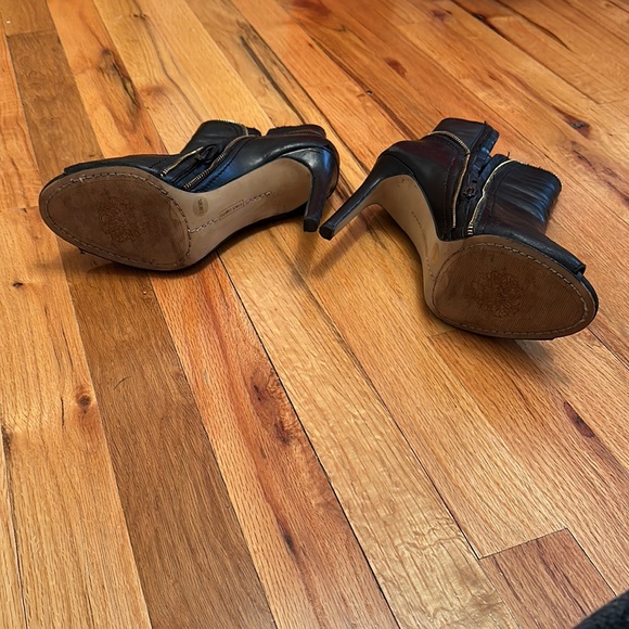 Vince camuto black bootie open toe heel - Picture 4 of 6